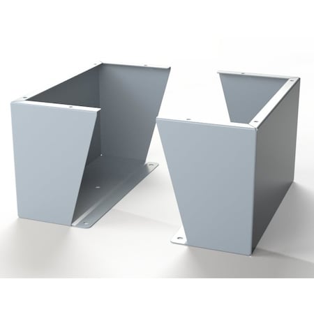 Saginaw Control & Engineering Floor Stand Kit, 12 in. H x 20 in. W x 9.12 in. L, Carbon Steel, 1 PR SCE-FK1220